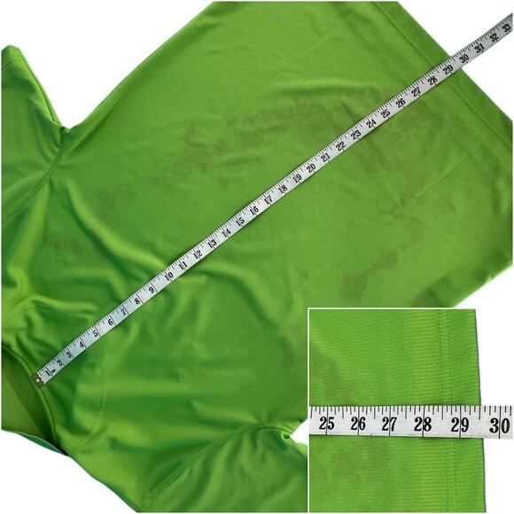 Ultra Club Cool & Dry US Foods 3 Button Polo Tee Shirt Top Medium Solid Green - Picture 14 of 15